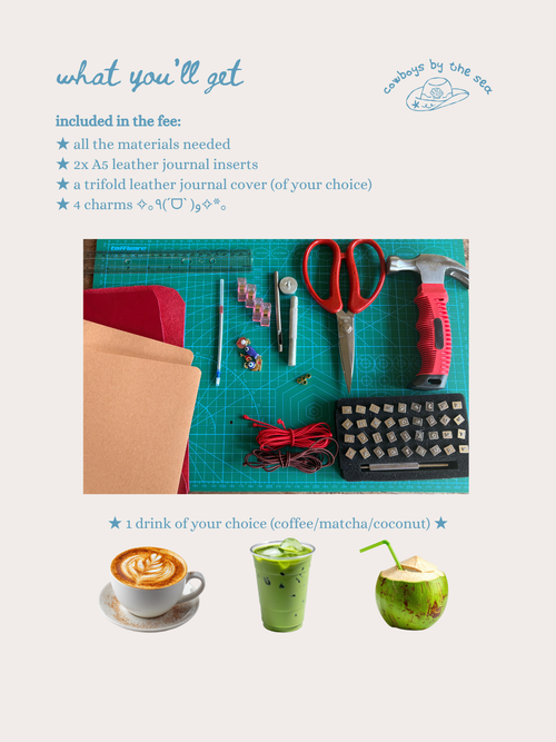 Cowboys By The Sea X Boheme, Canggu: Leather Journal Workshop (26/04)